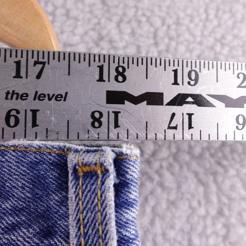 Vintage Levi Strauss Co 501 Jeans Mens 38x32 Blue Denim Button Fly Straight Leg
